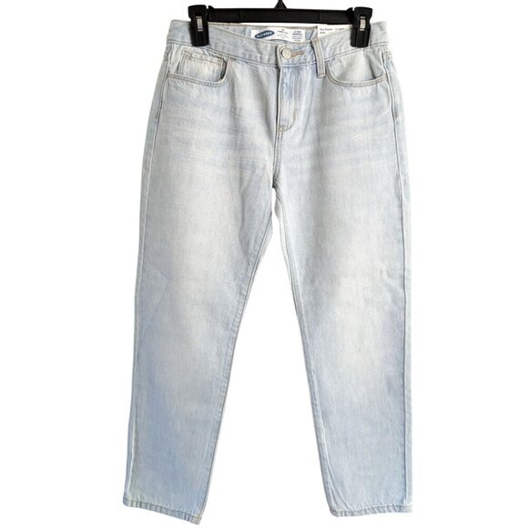 NWT Old Navy Straight Jeans Kids Sz 14 Adjustable Waist Back to School New - Picture 1 of 6